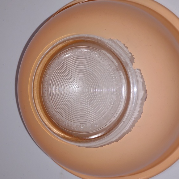 Pyrex mixing serving bowl peach # 353 glass Vintage - Picture 6 of 7